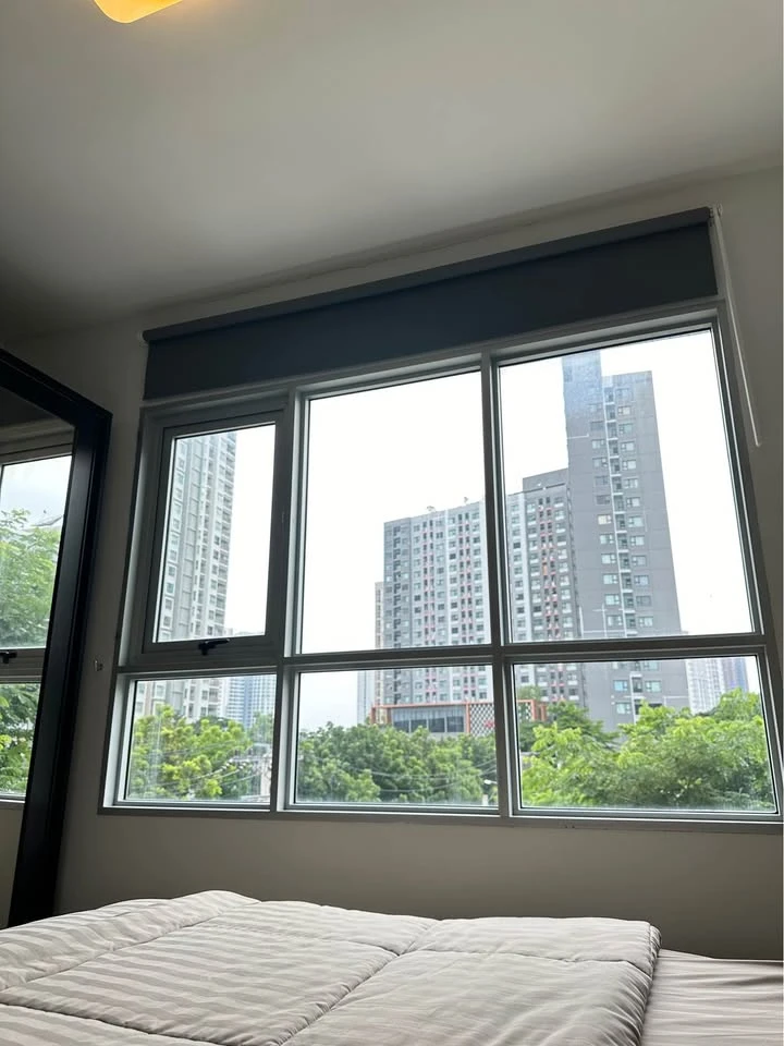 For sale, for rent, Aspire Sathorn-Taksin Brick Zone, very good room view, simply decorated, with good quality leather sofas and full facilities, don'
