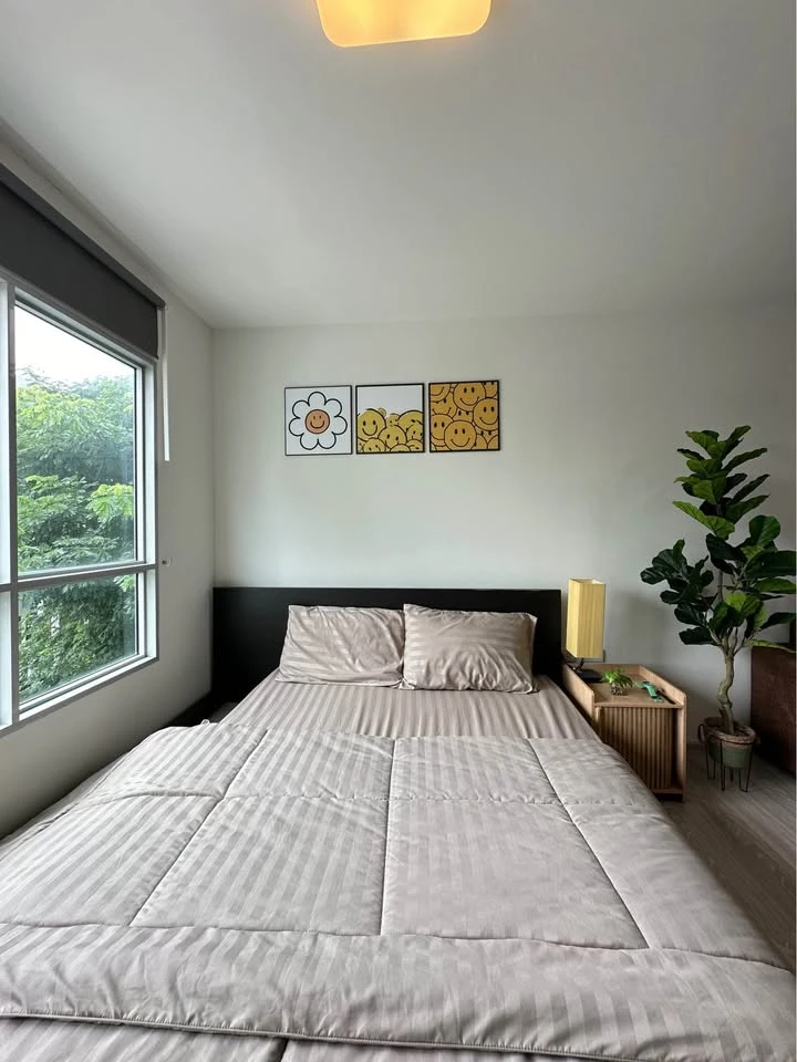For sale, for rent, Aspire Sathorn-Taksin Brick Zone, very good room view, simply decorated, with good quality leather sofas and full facilities, don'