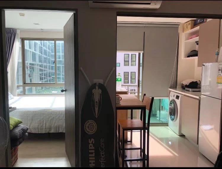 For sale: Metroluxe Ratchada project, ready to move in, complete with furniture and electrical appliances, good price, buy now!