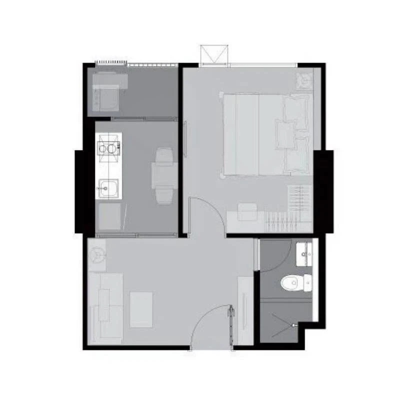For sale or rent: Aspire Sathorn-Ratchaphruek, high floor unit with beautiful, unblocked view, fully furnished. Book now!