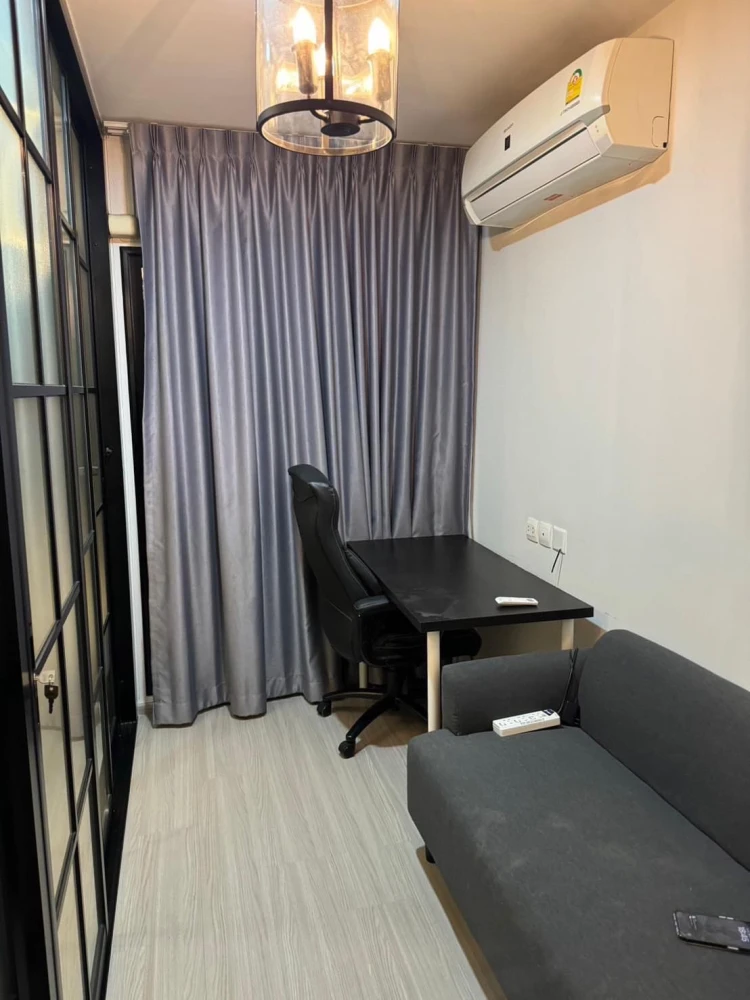 For sale, for rent, Aspire Asoke-Ratchada, Building E, 3rd floor, size 26 sq m., partitioned room area, fully furnished, ready to move in