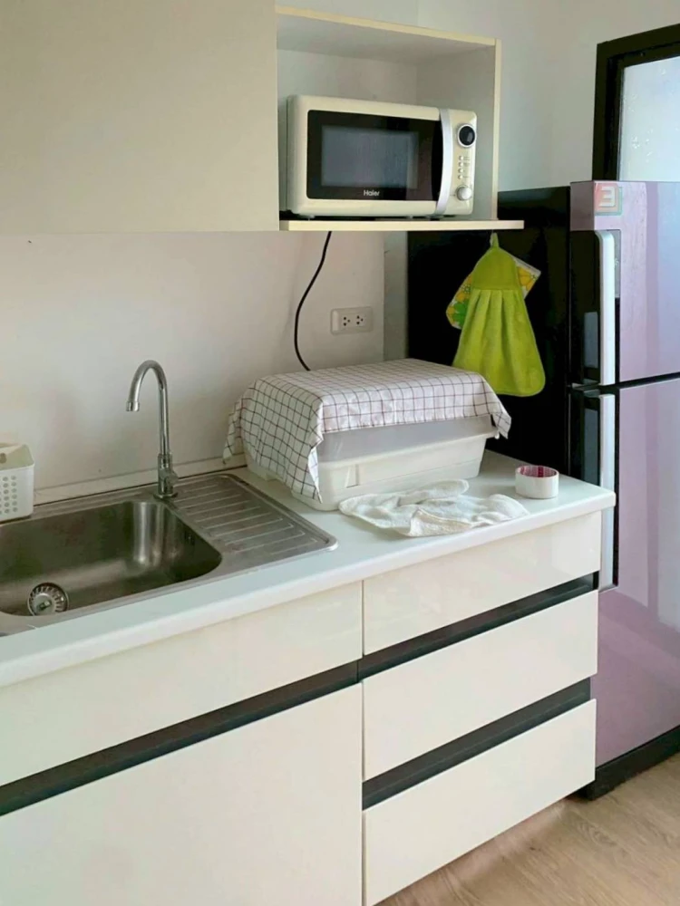 For sale, for rent B Republic Sukhumvit 101/1, 5th floor, pool and garden view, fully furnished room, nice to live in, reserve now!