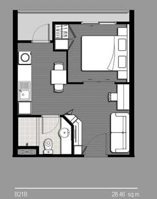 For sale or rent: Chapter One Modern Dutch, Building C, 15th floor, Chao Phraya River view, comes with the utmost convenience. Don't miss it!