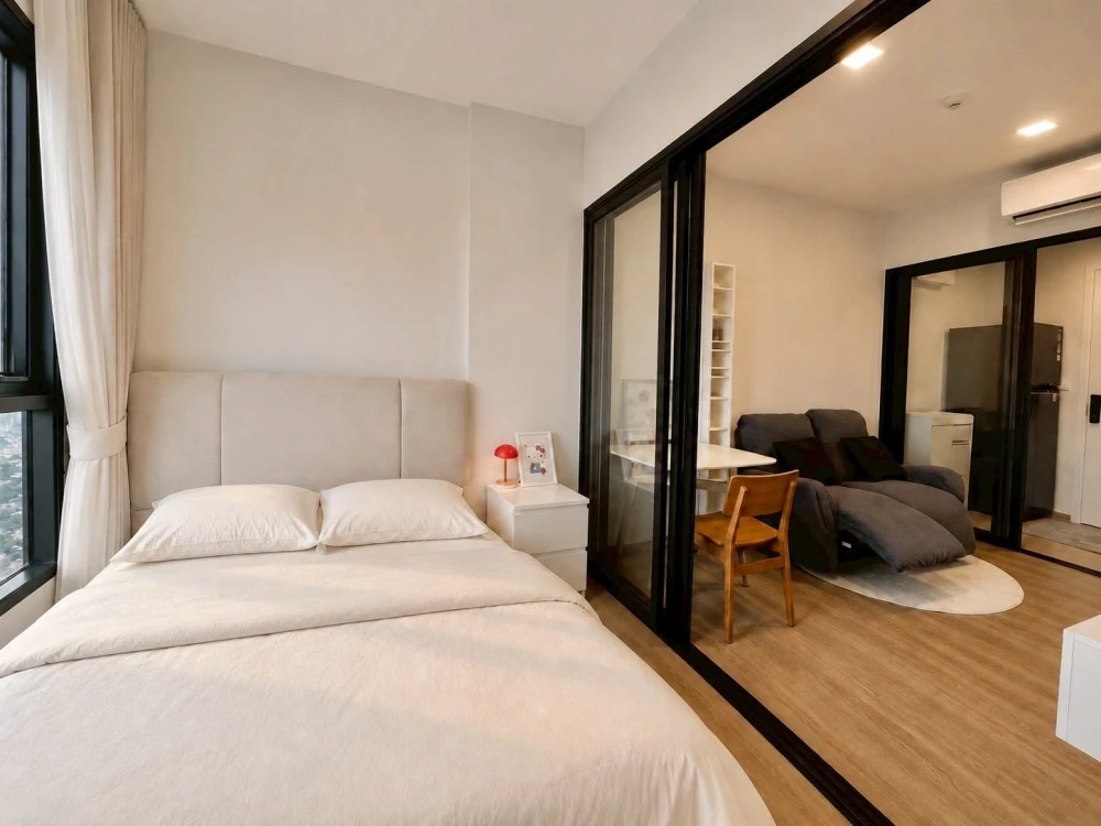 ขาย ให้เช่า Chapter One Spark จรัญฯ ห้องแต่งสวยสไตล์ Modern Clean & Minimal โทนอบอุ่น เรียบ สบายตา พร้อมเข้าอยู่