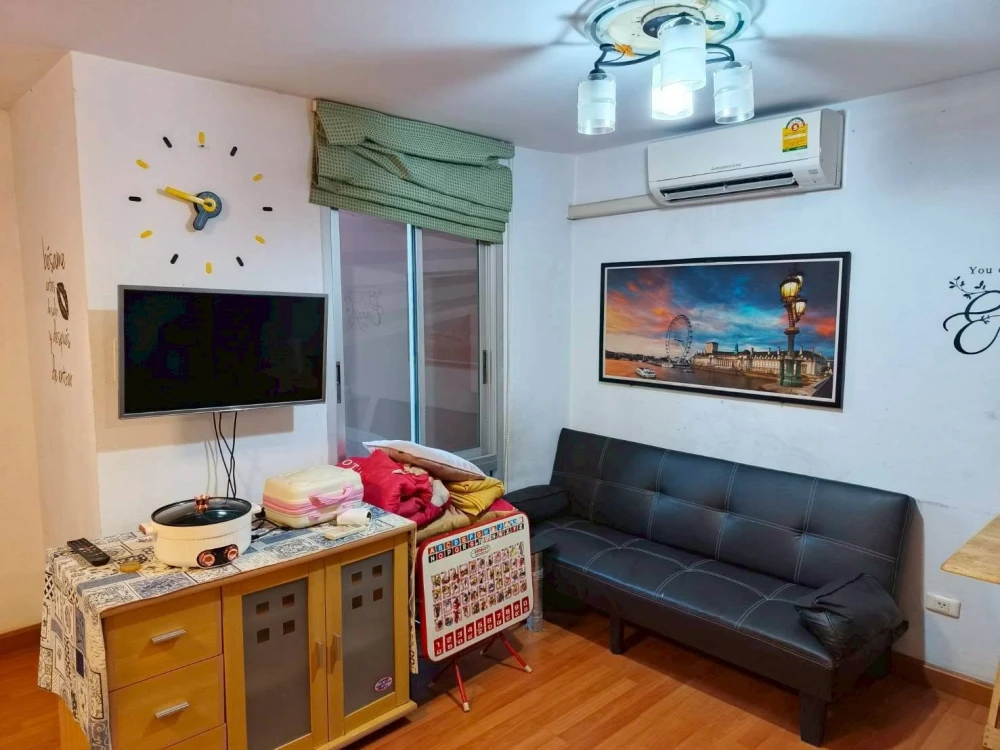 For sale or rent: Chateau in town Ratchada 13, studio unit, 34 sq m, pool floor. Book now!