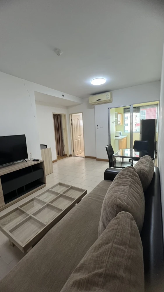 For sale, for rent City Home Rattanathibet 1 bedroom, 1 bathroom, lots of usable space, comes with complete furniture, don't miss it.
