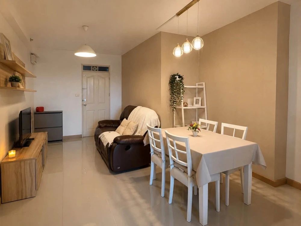For sale or rent: City Home Sukhumvit 101. Spacious and comfortable rooms with well-divided spaces, unobstructed views, and a closed kitchen to reduce