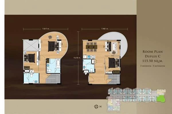 For sale, for rent Condo Sonrisa, spacious room, lots of usable space, comes with complete furniture, beautiful sea view, reserve now.