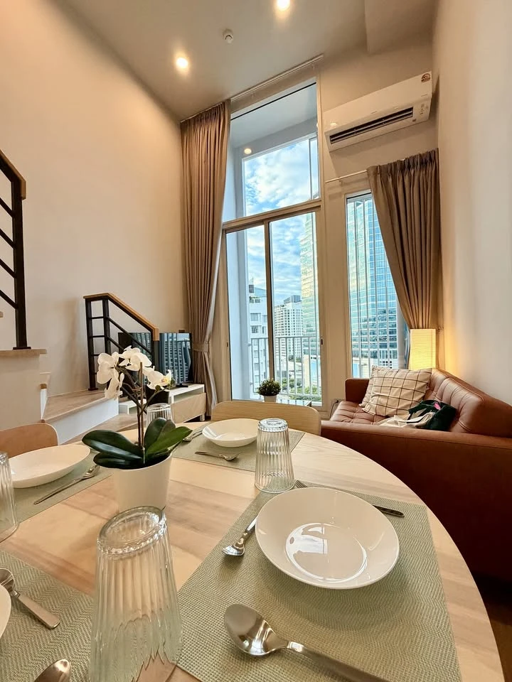 For sale or rent: Culture Chula, north-facing, open and airy view, overlooking Chamchuri Square building. Private room location, quiet, not crowded. R