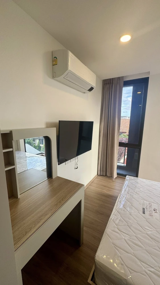 For sale or rent: CYBIQ Rama 9-Ramkhamhaeng 24, spacious room, comfortable living, pets allowed, fully furnished, reserve now!