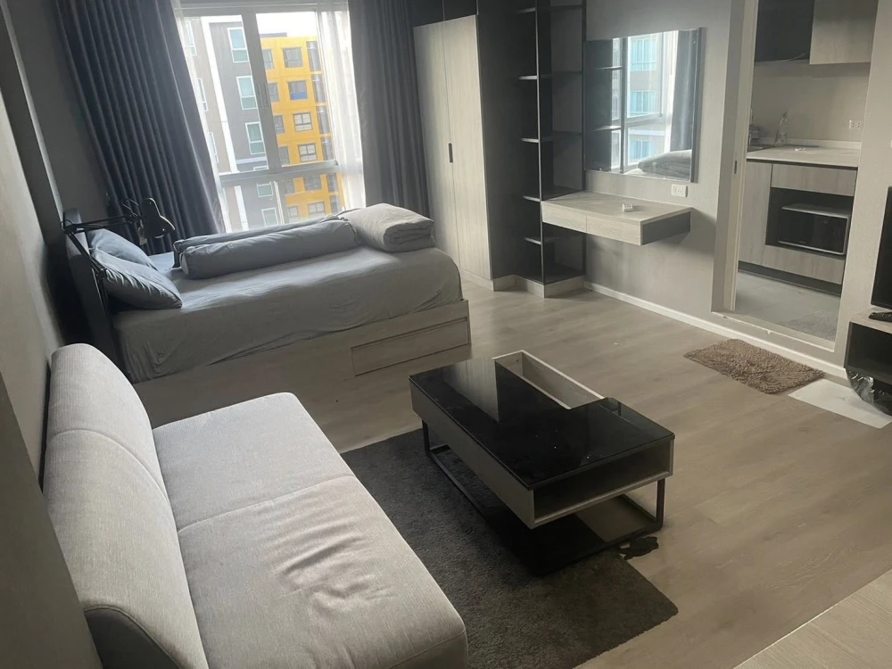 For sale, for rent, dcondo Campus Dome Rangsit, 7th floor, swimming pool view, fully furnished, ready to move in, reserve now.