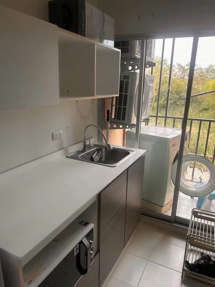 For sale, for rent, dcondo Campus Resort Rangsit, Phase 1, partitioned room, fully furnished, nice to live in, reserve now before you miss out.