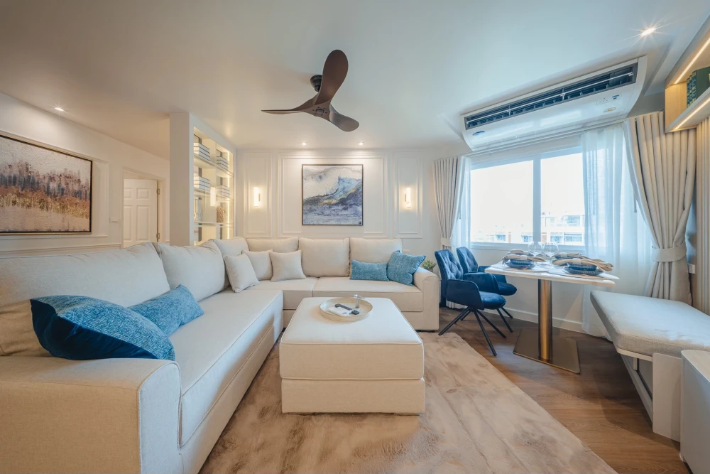 For sale or rent: Fortune Condo Town 2. Beautifully decorated unit with built-in furniture throughout. Pool view. Spacious living area. Don't miss out