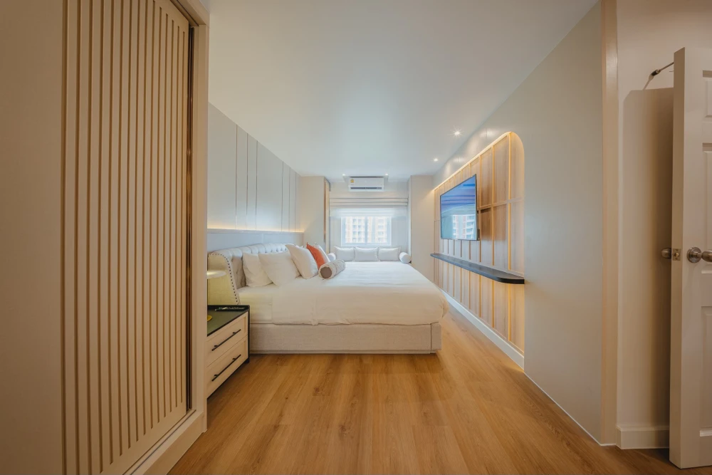 For sale or rent: Fortune Condo Town 2. Beautifully decorated unit with built-in furniture throughout. Pool view. Spacious living area. Don't miss out