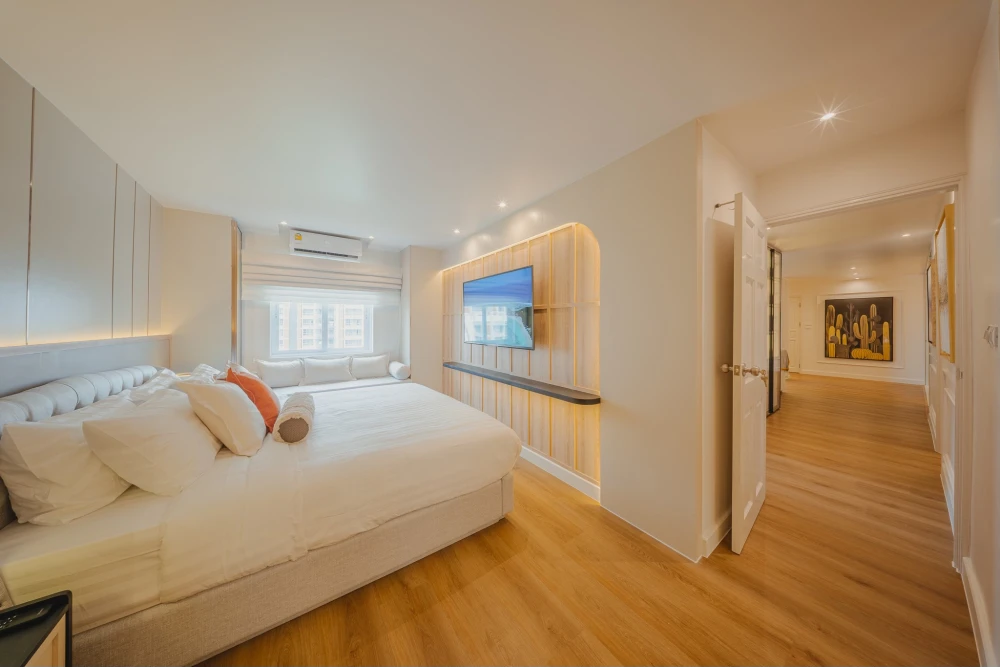 For sale or rent: Fortune Condo Town 2. Beautifully decorated unit with built-in furniture throughout. Pool view. Spacious living area. Don't miss out