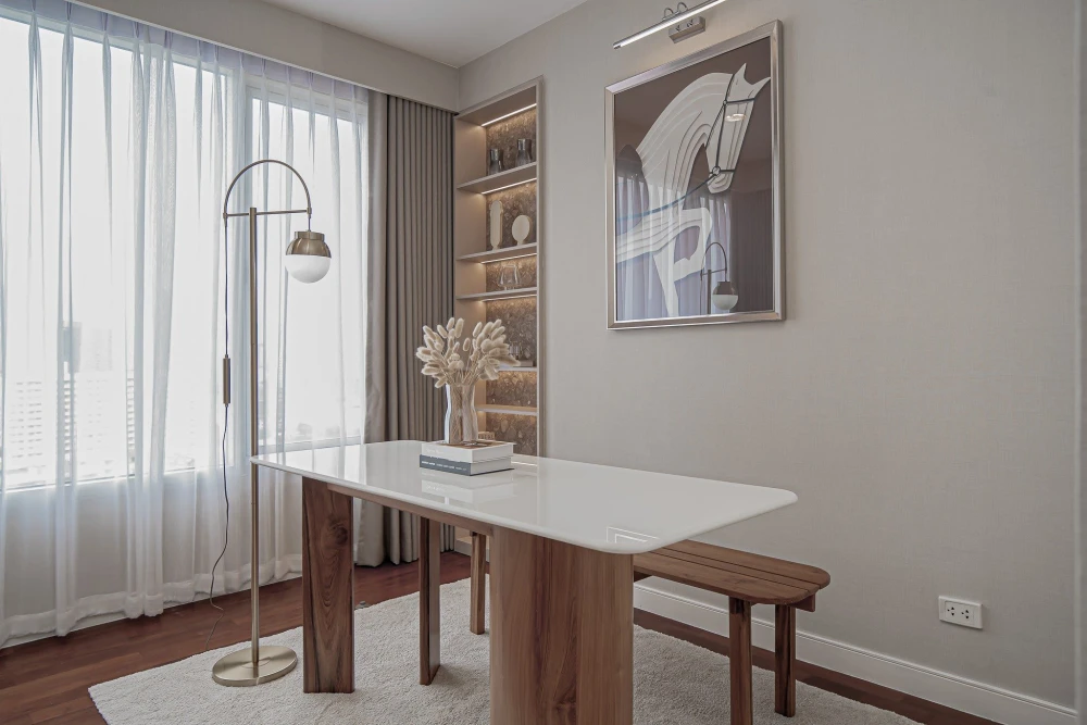 For sale or rent: Hampton Thonglor 10, open and airy views from every room, fully furnished and ready to move in by a professional interior design tea