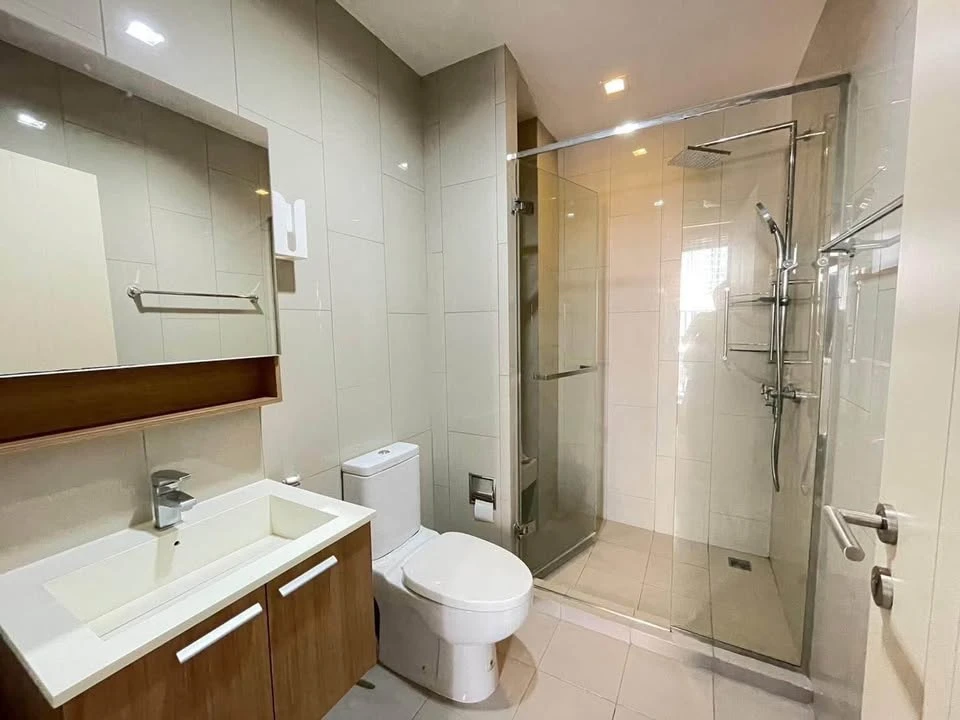For Sale/Rent: HASU HAUS Building B, 7th Floor (Top Floor). Built-in SB furniture. 1 Bedroom + Living Room with Sliding Glass Doors. Book Now!