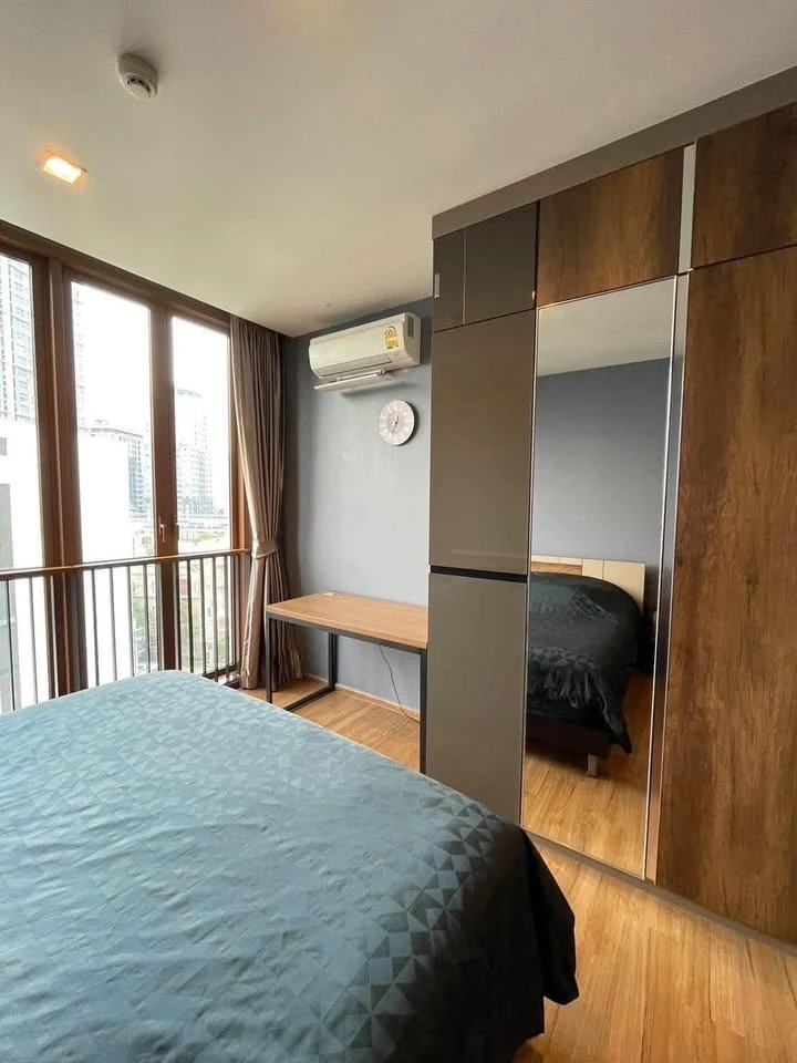 For Sale/Rent: HASU HAUS Building B, 7th Floor (Top Floor). Built-in SB furniture. 1 Bedroom + Living Room with Sliding Glass Doors. Book Now!