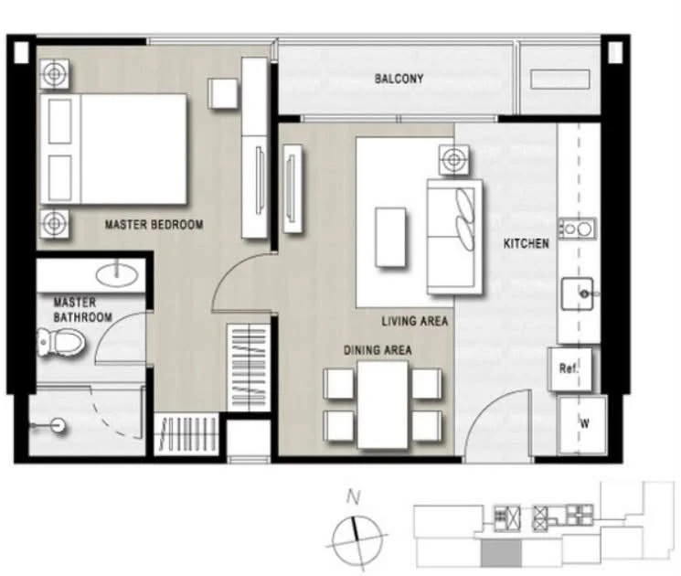 For sale or rent: HQ Thonglor. Spacious rooms with ample usable space, coordinated interior design, and fully furnished. Don't miss out!