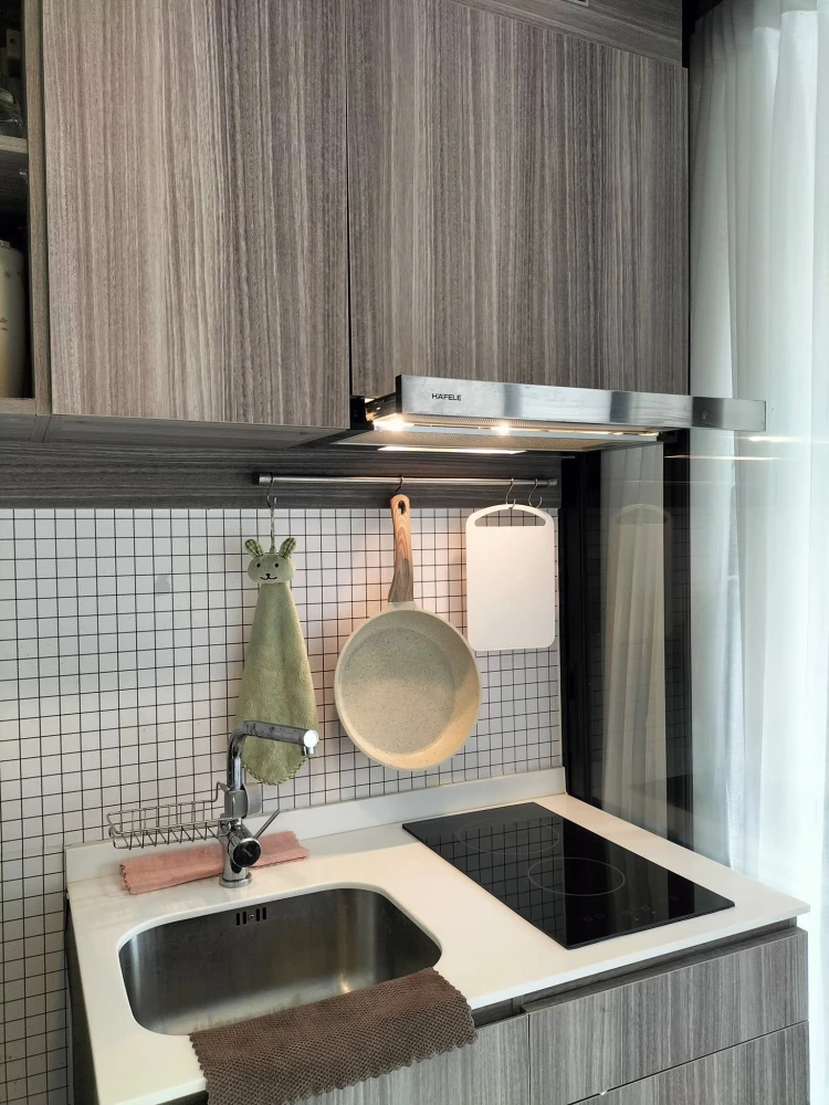 For Sale/Rent: Kensington Phahonyothin 63 Rare Unit! Corner room, 1 Bed Plus, corner room on the 7th floor, no room opposite, quiet atmosphere, very p
