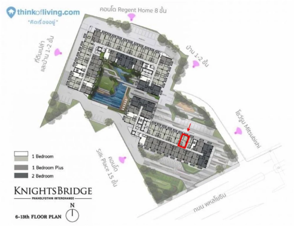 For sale or rent: Knightsbridge Phaholyothin-Interchange. A comfortable room with high ceilings and airy feel. Fully furnished. Don't miss out!