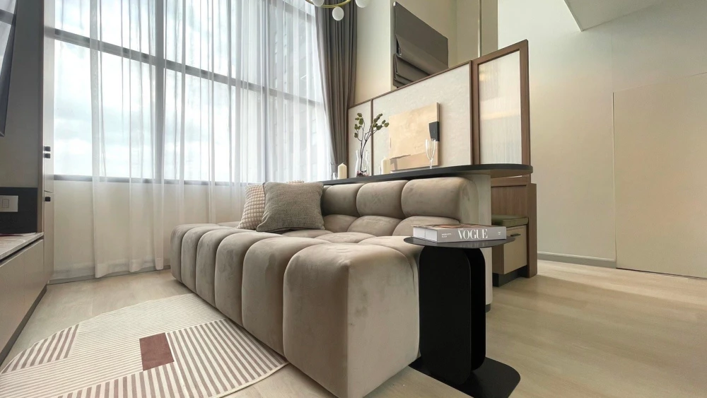 For sale or rent: KnightsBridge Prime Sathorn, beautifully decorated room, loft style, high ceiling, 25th floor, great view, hurry and reserve now!