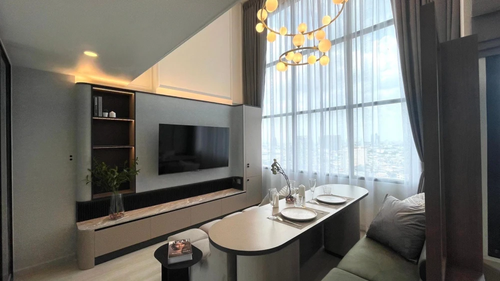 For sale or rent: KnightsBridge Prime Sathorn, beautifully decorated room, loft style, high ceiling, 25th floor, great view, hurry and reserve now!