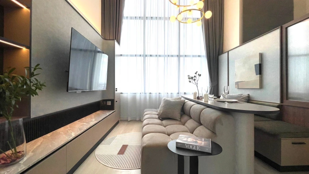 For sale or rent: KnightsBridge Prime Sathorn, beautifully decorated room, loft style, high ceiling, 25th floor, great view, hurry and reserve now!