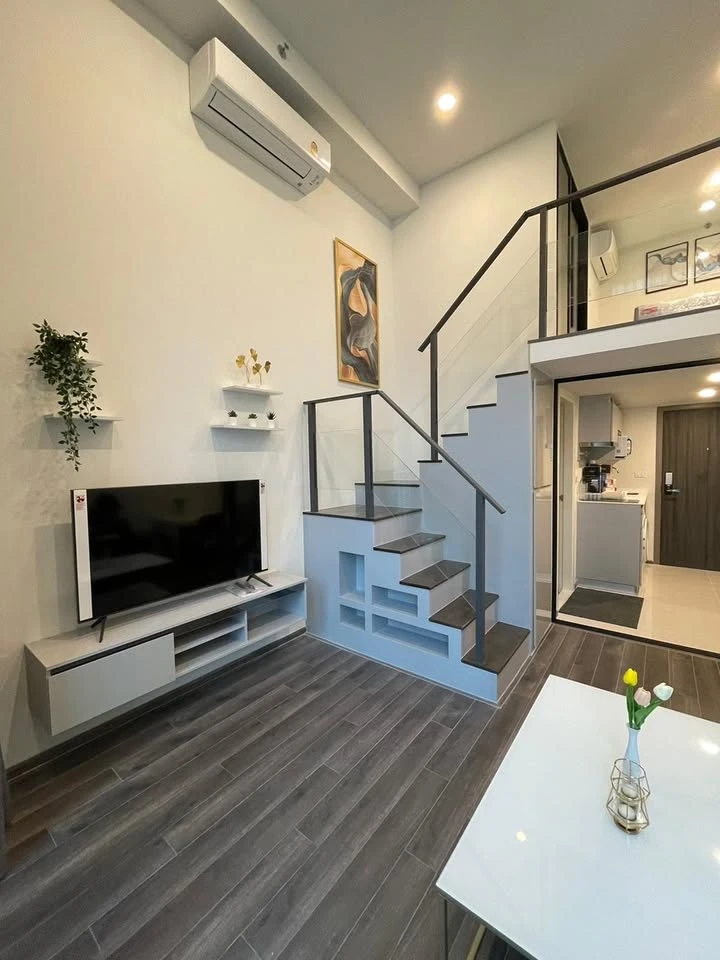 For sale or rent: KnightsBridge Space Rama 9, fully furnished, ready to move in, complete amenities, good price, reserve now!