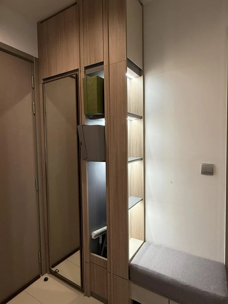 For sale, for rent, Life Asoke Hype, fully furnished, built-in, high floor, open view, no blocking, hurry and reserve before you miss out.