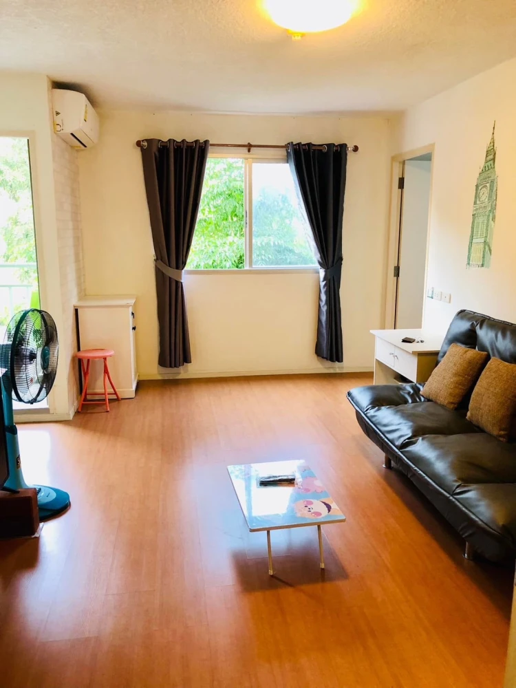 For sale, for rent Lumpini CondoTown Romklao – Suvarnabhumi, 2nd floor, fully furnished room, ready to move in, reserve now