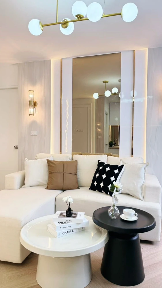 For sale or rent: Lumpini Mixx Thepharak-Srinakarin, beautifully decorated room, minimalist style, fully furnished, reserve now!