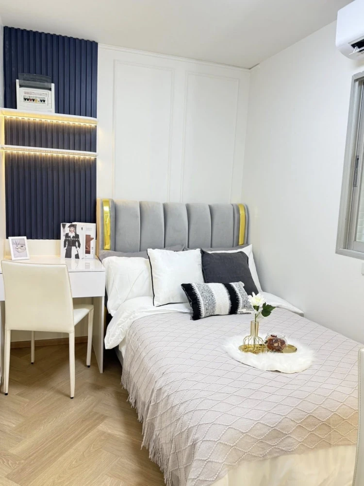 For sale or rent: Lumpini Mixx Thepharak-Srinakarin, beautifully decorated room, minimalist style, fully furnished, reserve now!