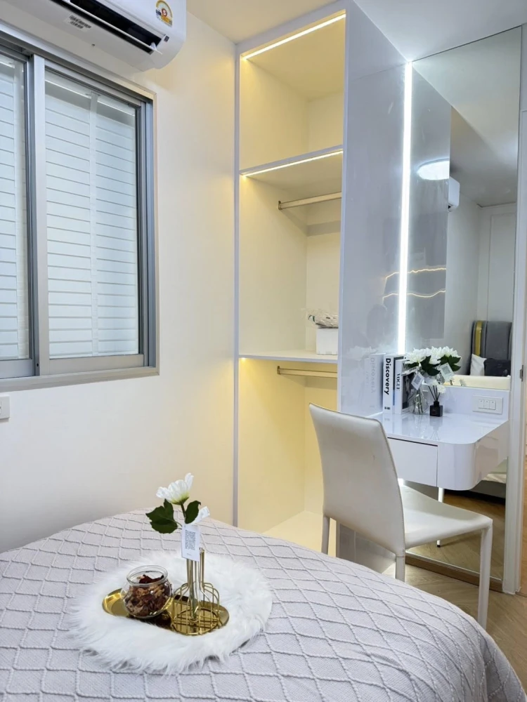 For sale or rent: Lumpini Mixx Thepharak-Srinakarin, beautifully decorated room, minimalist style, fully furnished, reserve now!