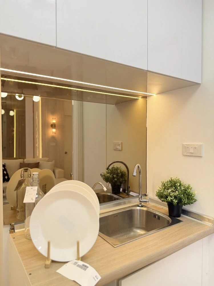 For sale or rent: Lumpini Mixx Thepharak-Srinakarin, beautifully decorated room, minimalist style, fully furnished, reserve now!