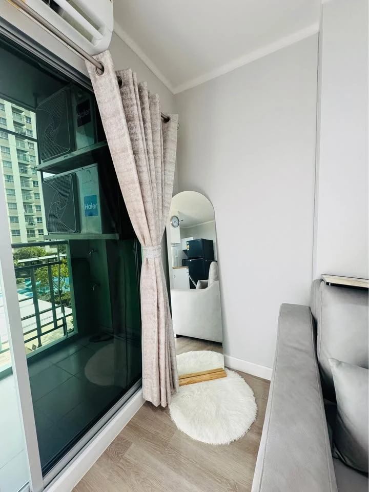 For sale, for rent Lumpini Park Rama 9–Ratchada 1 bedroom, 1 bathroom, built-in furniture, decorated in a controlled tone, reserve now.
