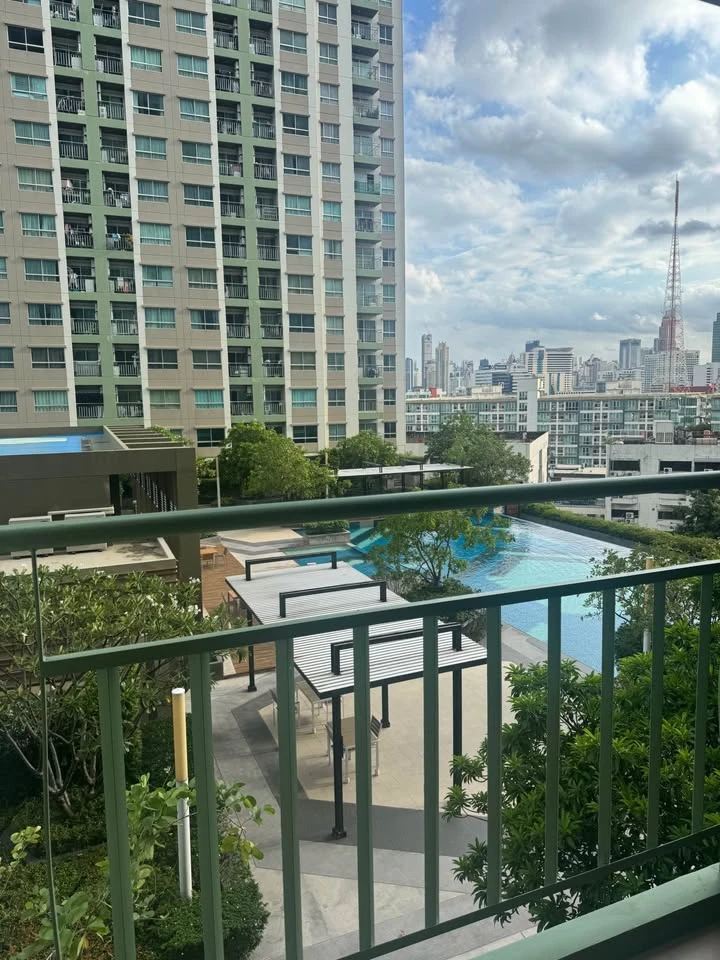 For sale, for rent Lumpini Park Rama 9–Ratchada 1 bedroom, 1 bathroom, built-in furniture, decorated in a controlled tone, reserve now.