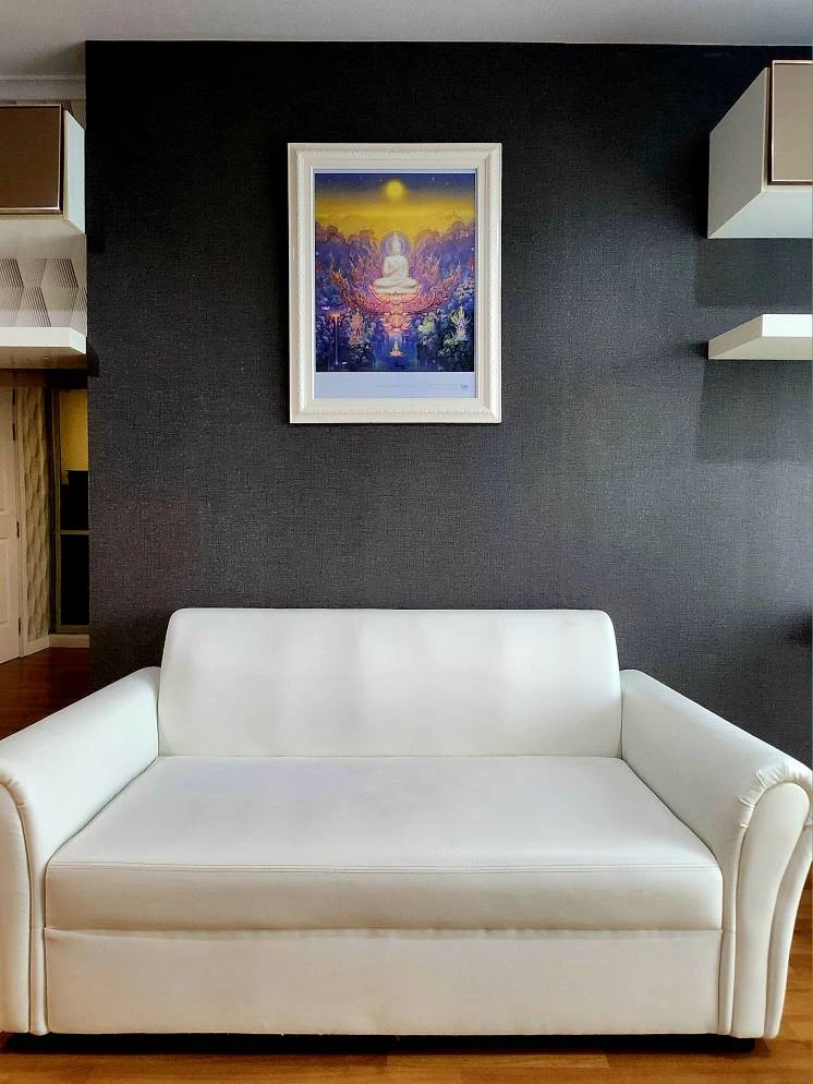 For sale, for rent Lumpini Park Riverside - Rama 3, beautifully decorated room, with good wallpaper, river view, book now
