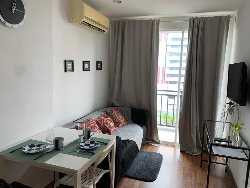 For sale, for rent, Max Condominium Vibhavadi, 1 bedroom, 1 bathroom, large usable area, fully furnished, don't miss out.
