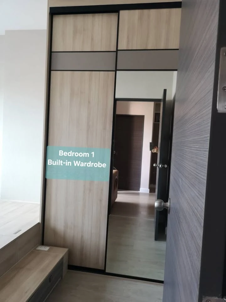 For Sale/Rent: Metro Sky Prachachuen. Features comprehensive built-in furnishings designed for organized storage—an ideal solution for those with plen