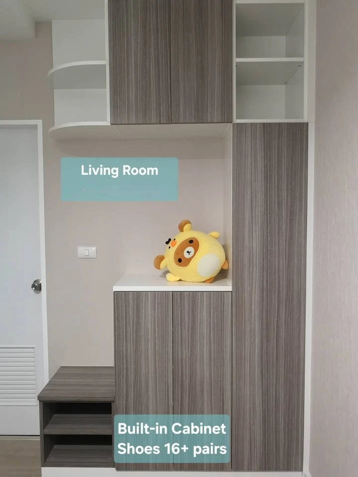 For Sale/Rent: Metro Sky Prachachuen. Features comprehensive built-in furnishings designed for organized storage—an ideal solution for those with plen