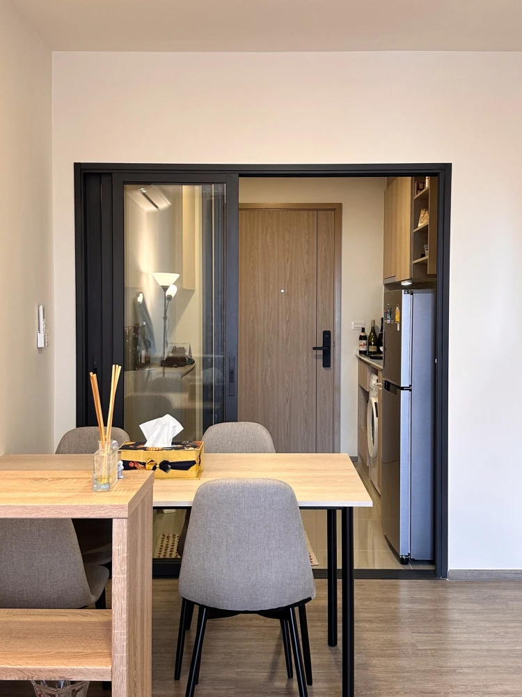 For sale or rent: NIA-by-Sansiri 2-bedroom, 2-bathroom unit, fully furnished with appliances. Book now!