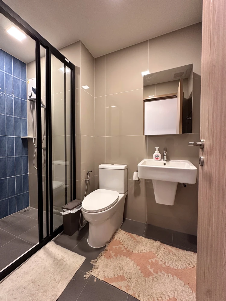 For sale or rent: NIA-by-Sansiri 2-bedroom, 2-bathroom unit, fully furnished with appliances. Book now!