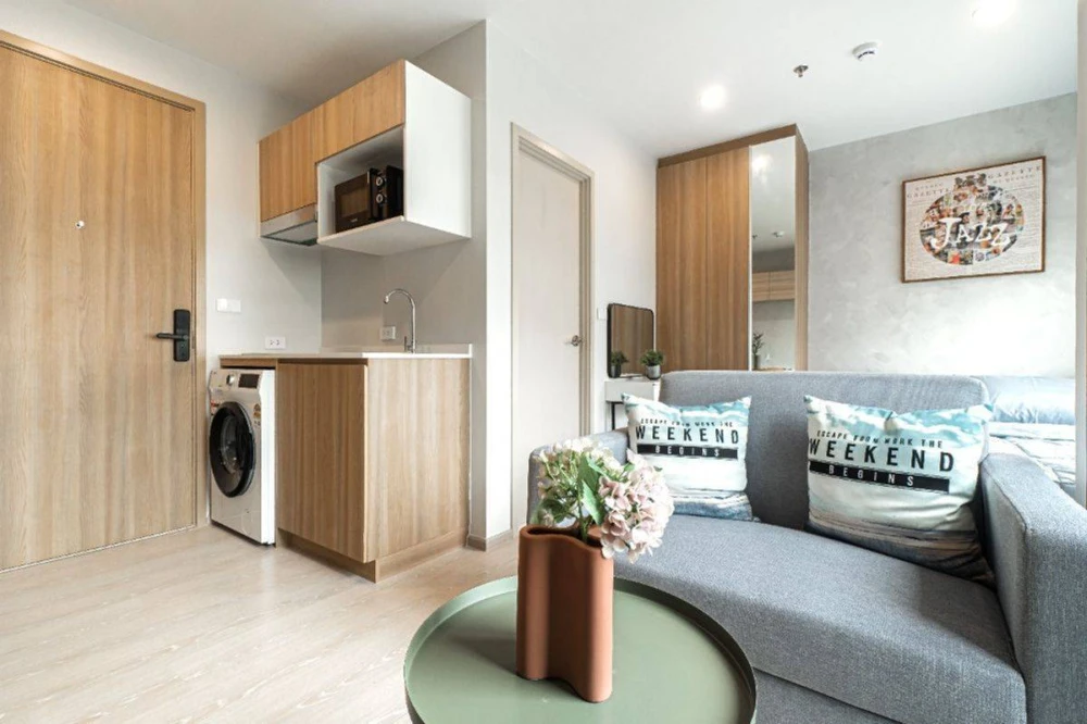 For sale, for rent, Nue Connex Condo, Don Mueang, STUDIO room, decorated in a minimalist style, don't miss out if you book.