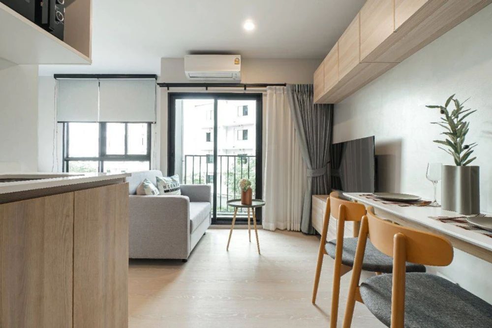For sale, for rent, Nue Connex Condo, Don Mueang, STUDIO room, decorated in a minimalist style, don't miss out if you book.