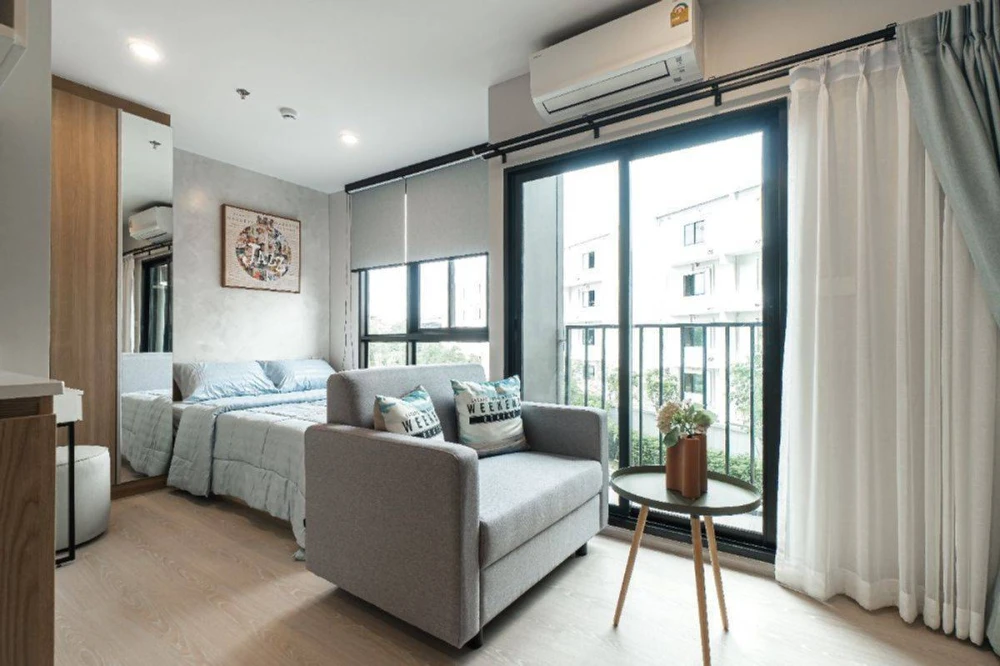 For sale, for rent, Nue Connex Condo, Don Mueang, STUDIO room, decorated in a minimalist style, don't miss out if you book.