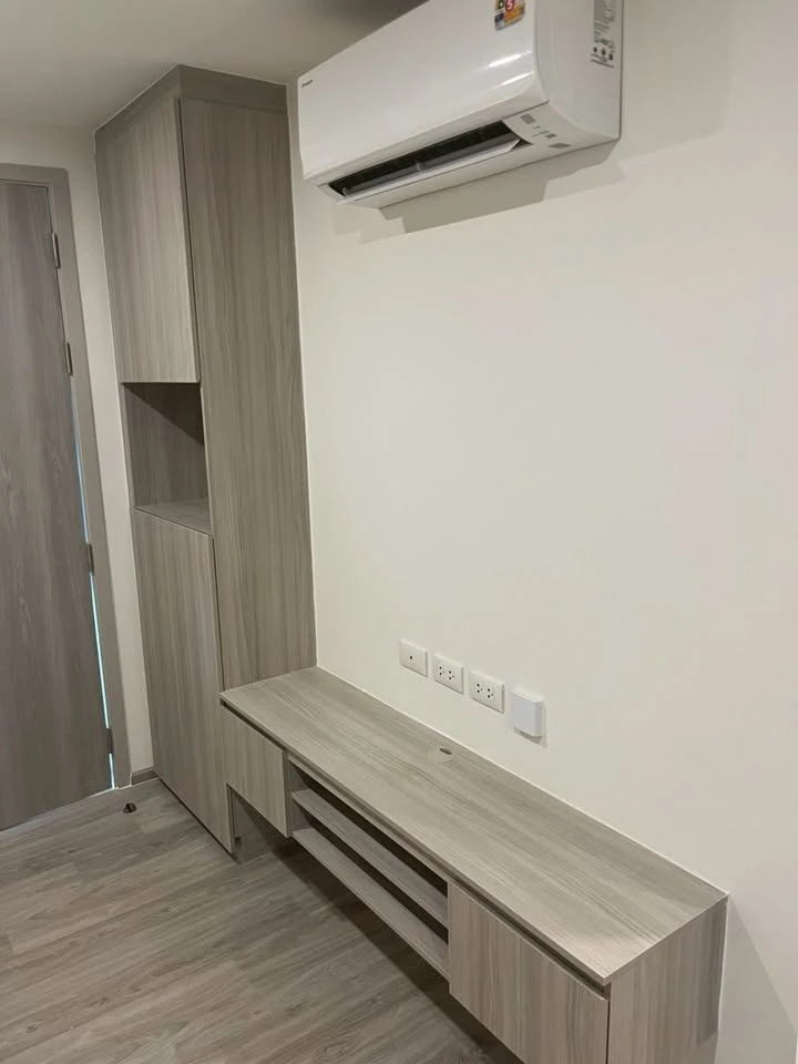 For sale, for rent, Origin Play Sri Udom Station, corner room, provides privacy, comes with complete furniture and appliances, reserve now.
