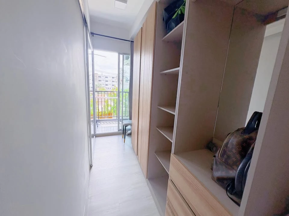 For sale or rent: Plum Condo Sukhumvit 62. Fully furnished and equipped, offering a warm and inviting atmosphere.