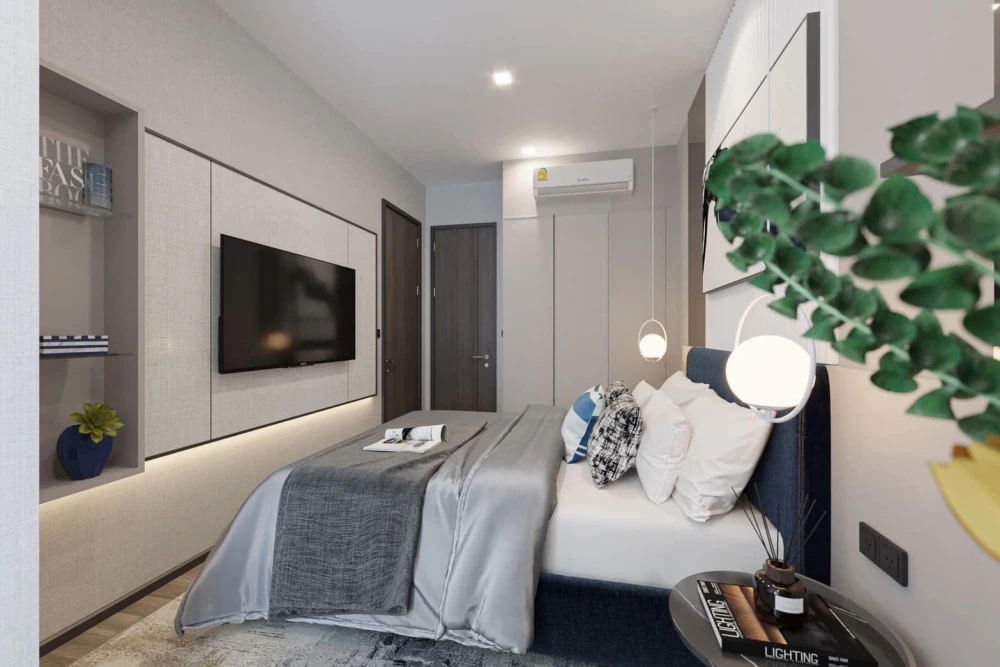 For sale, for rent, Rhythm Charoenk Pavilion, large room, fully furnished, ready to move in. Don't miss it.