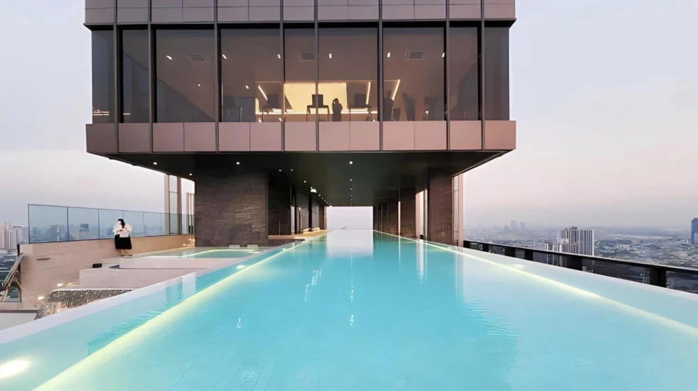 For sale, for rent, Rhythm Charoenkrung Pavillion, ready to move in, complete here, just come with yourself and move in.
